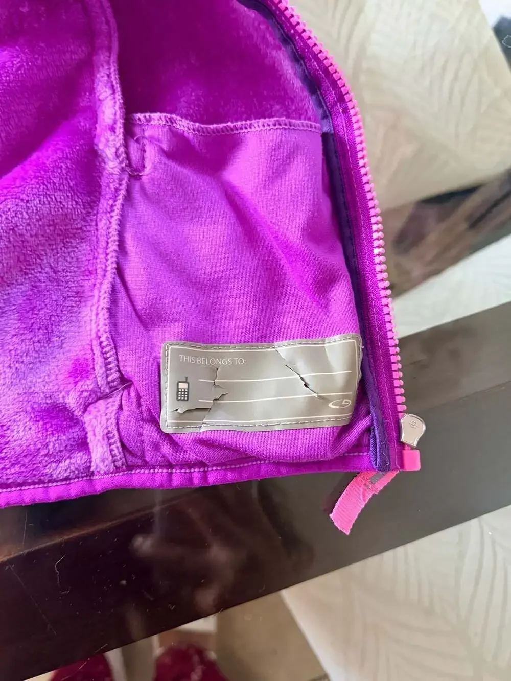 Champion C9 Toddler Girls Purple Pink Fleece Full Zip Jacket Size 2T